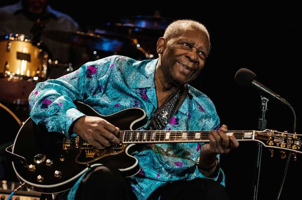 B.B. King performing at Red Rocks Amphitheater in Morrison, Colorado on August 30, 201
