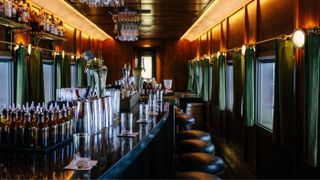 Platform 18 is a bar located in a Pullman-inspired train carriage