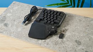 Photograph of the Lemokey X0 gaming keypad