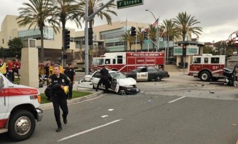 A car accident in Chula vista, Calif.: In California alone, as many as 1,000 car accidents and fatalities are blamed on drugged drivers, according to new data.