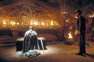 Indiana enters the realm of the Holy Grail in Indiana Jones and the Last Crusade