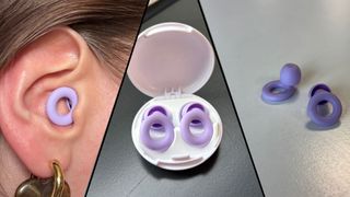 A 3-image of collage of the Loop Quiet 2 Earplugs. 