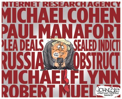 U.S. Trump Mueller investigation Michael Cohen Paul Manafort Michael Flynn Russia obstruction