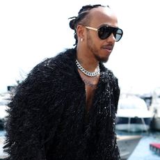 Lewis Hamilton of Great Britain and Mercedes arrives in the Paddock prior to practice ahead of the F1 Grand Prix of Monaco at Circuit de Monaco on May 24, 2024 in Monte-Carlo, Monaco. 