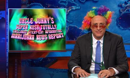 CNN harshes Jon Stewart's mellow with its fine reporting on medical weed.
