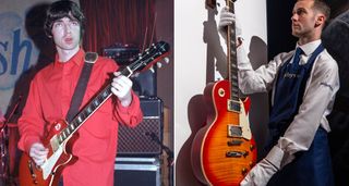 Noel Gallagher&#039;s &quot;Definitely Maybe&quot; Epiphone Les Paul, which sold at auction for £123,000 