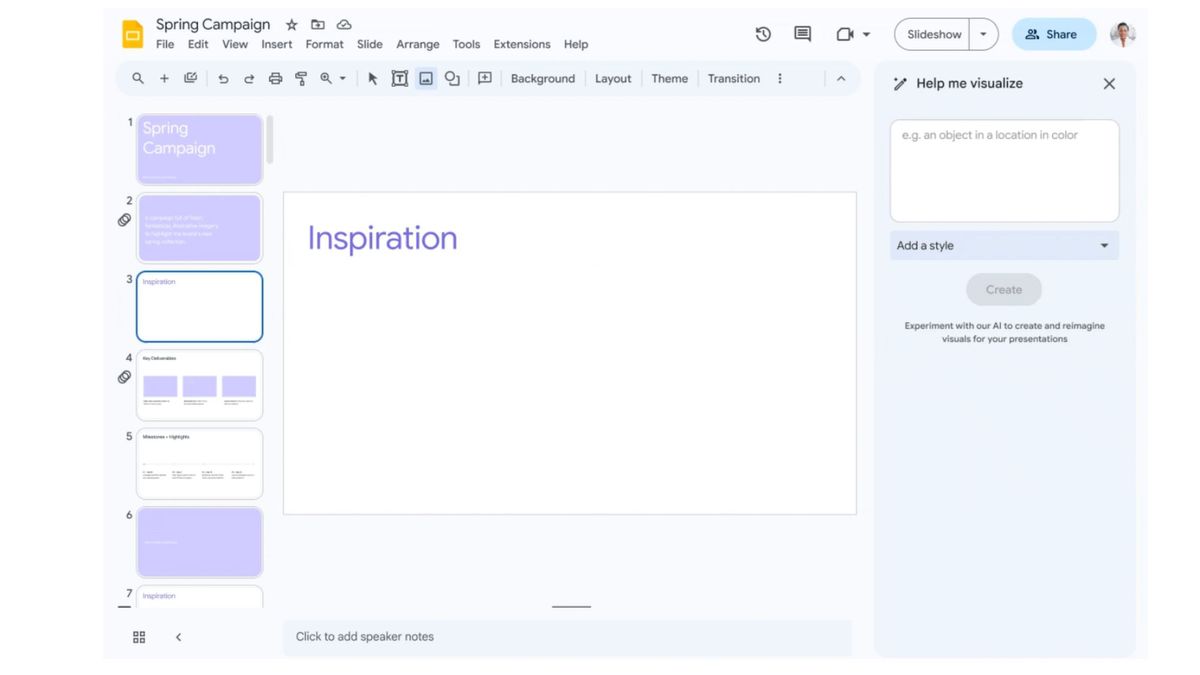 Google Slides with Duet AI