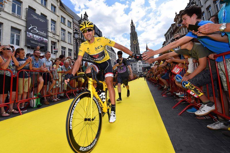 Fabian Cancellara (Trek) after signing on