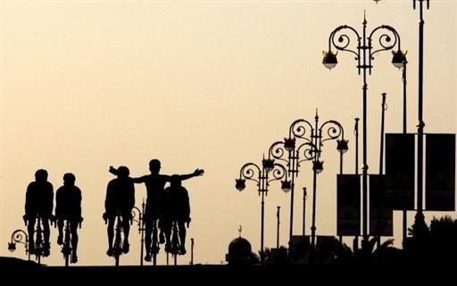 Riding into the sunset
