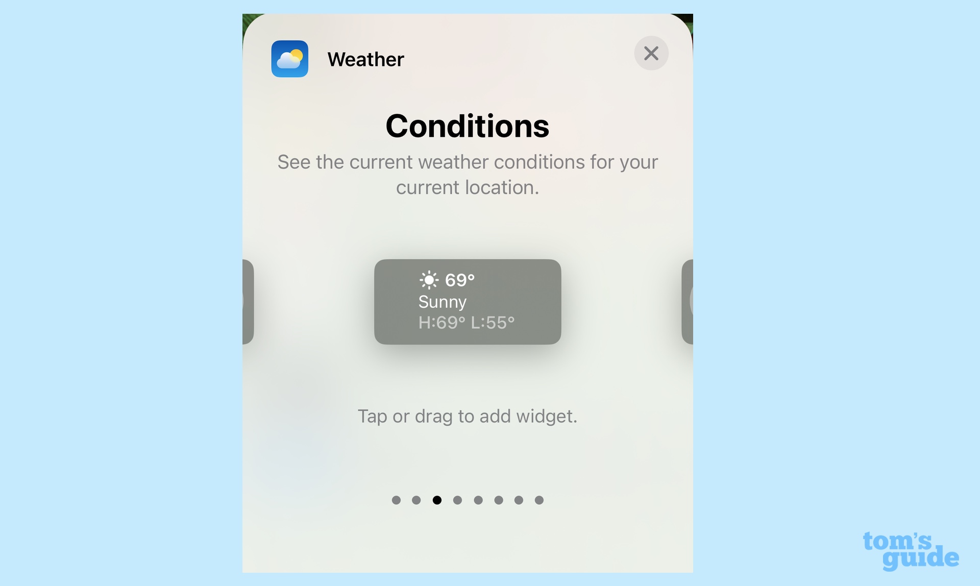 iOS 16 weather widget lock screen