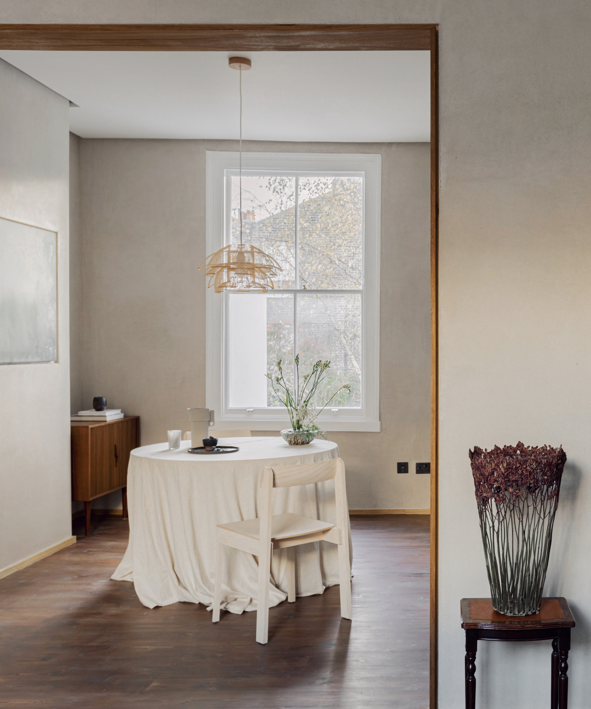 neutral dining room