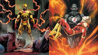Reverse-Flash and Black Flash DC Comics artwork