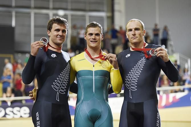 Scott Sunderland (Australia) wins the men's 1000m time trial