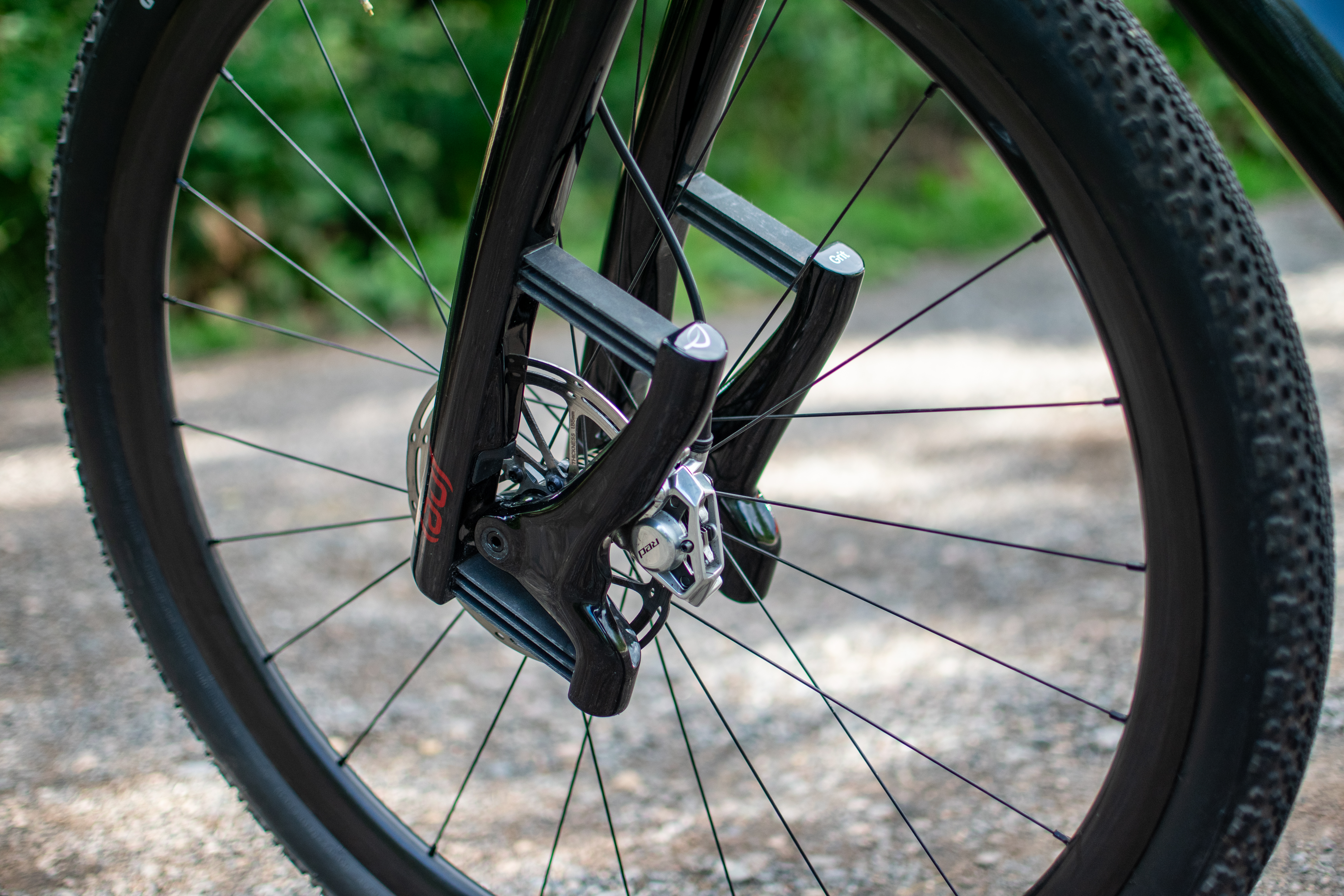A black lauf gravel bike