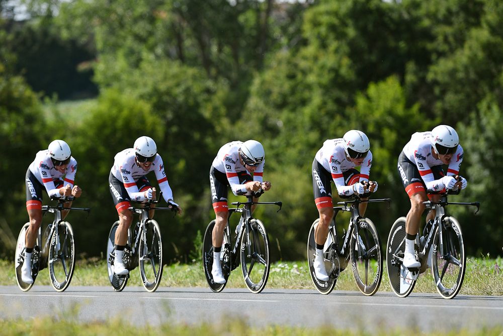 Team Sky were runner-up in the TTT