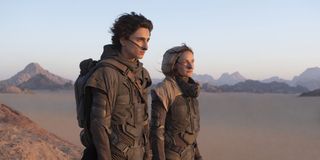 Rebecca Ferguson and Timothee Chalamet in Dune
