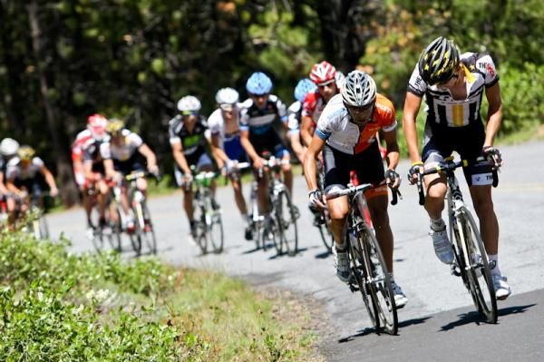 Cesar Grajales (Realcyclist.com) gets to the front to launch his attack.