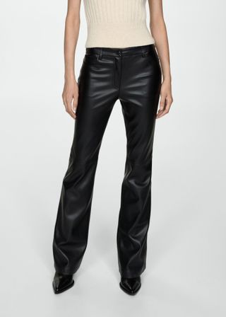 Leather-Effect Skinny Pants for Women