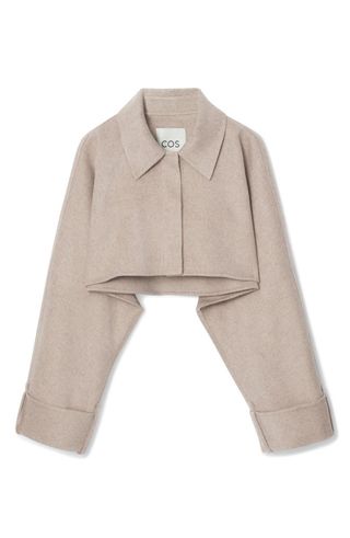 Wool Blend Crop Jacket