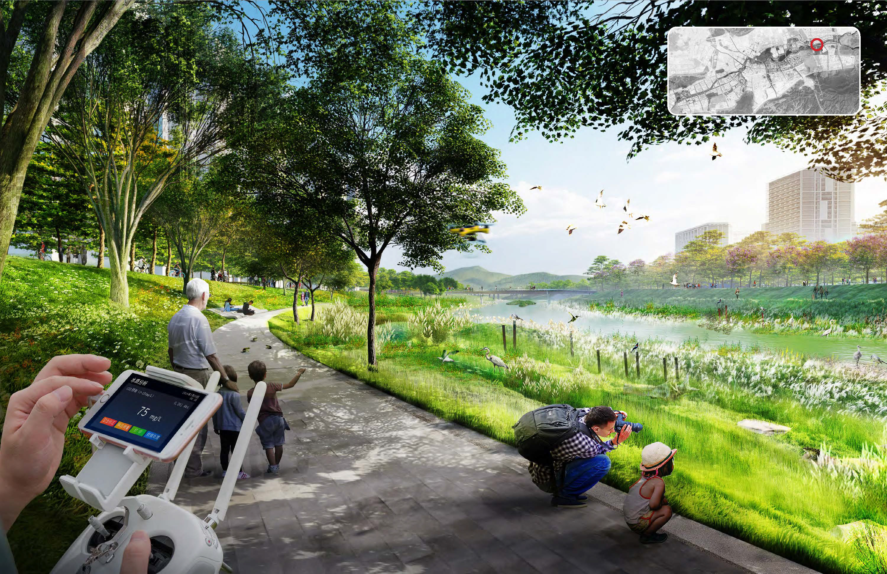 2025 Holcim Foundation Awards, asia pacific category's Pingshan River Blueway Landscape - Shenzhen, China | SASAKI ASSOCIATES, INC.