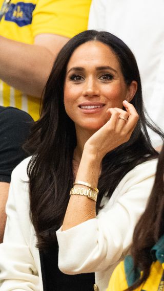 Meghan, Duchess of Sussex attends the Wheelchair Basketball preliminary match