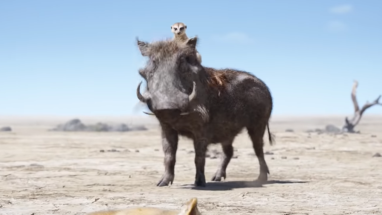 Pumbaa and Timon in The Lion King.