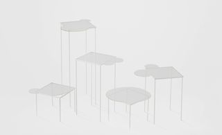 'Outerflow' tables by Nendo at Carpenters Workshop Gallery