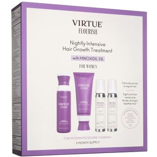 Virtue, Flourish Nightly Intensive Hair Growth Treatment Hair Kit