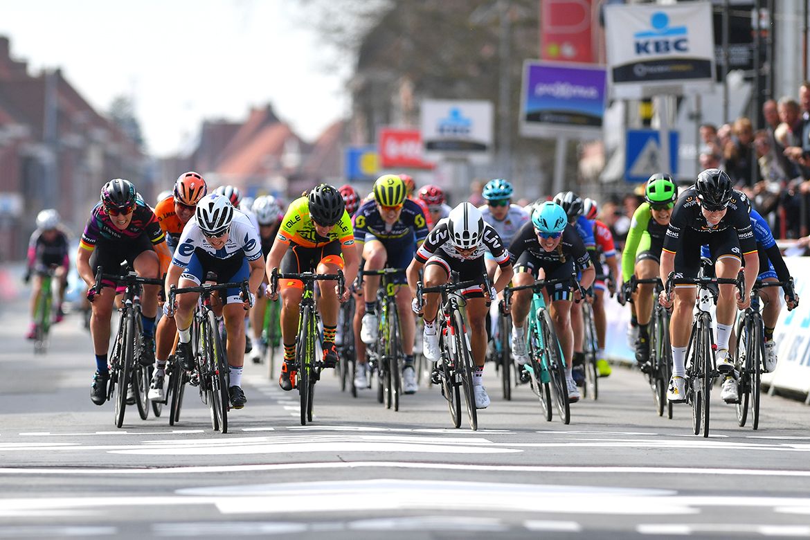 The final sprint at Gent-Wevelgem