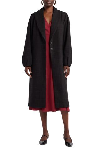 House of Aama Harbor Shawl Pleat Coat