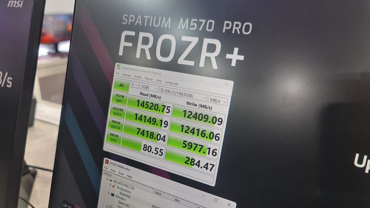 PCIe 5.0 SSD cooling on display at Computex 2023.