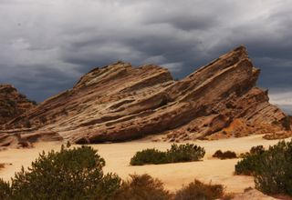 The Vasquez Rocks in southern California were a key location site for several scenes in the 1999 "Roswell" series, and according to the Los Angeles Times, the location was also the backdrop for Capt. Kirk's battle with Gorn in the original "Star Trek" series.