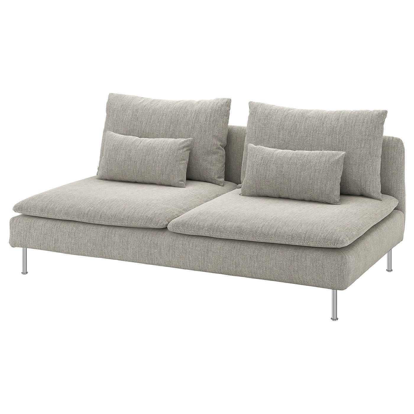 S&amp;Ouml;derhamn 3-Seat Section - Viarp Beige/brown