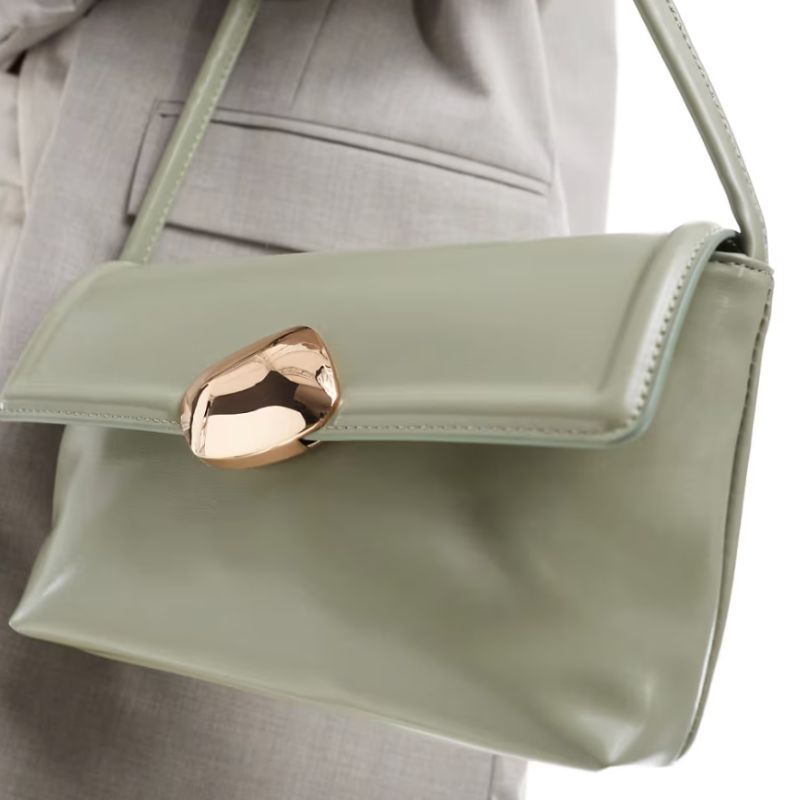 ASOS , Molten hardware closure shoulder bag in green