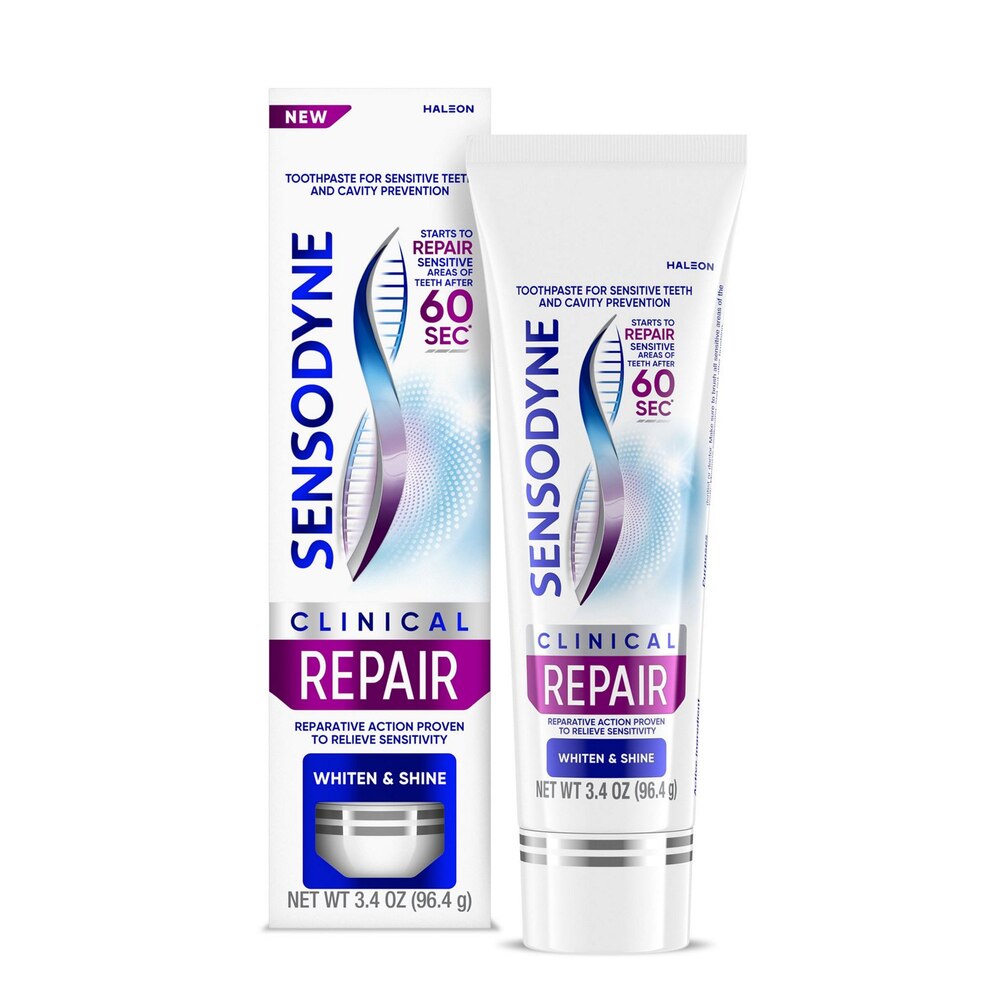 Sensodyne, Clinical Repair Whiten &amp;amp; Shine Toothpaste