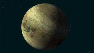 Artist's concept of a large planet in space