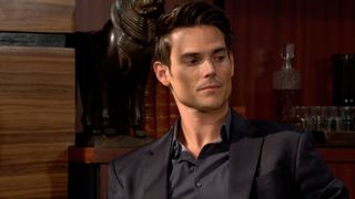 Mark Grossman as Adam in the shadows in The Young and the Restless