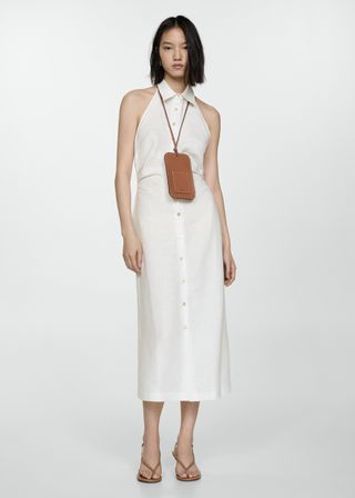 Linen Shirt-Collar Dress