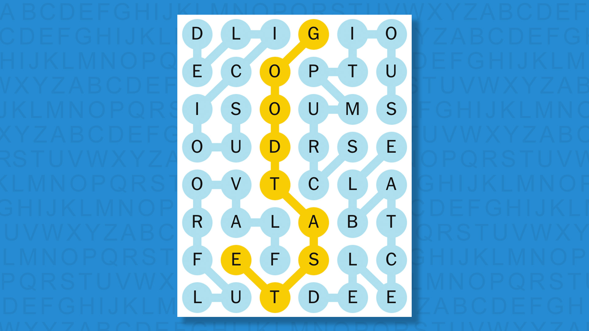 NYT Strands answers for game 608 on a blue background