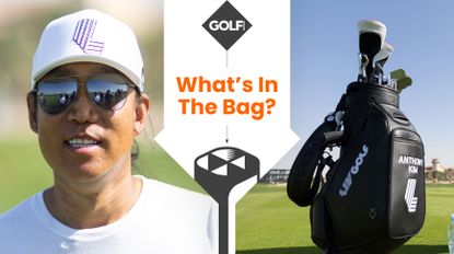 Photo of Anthony Kim and his golf bag