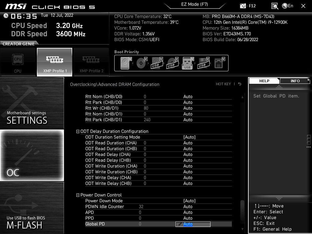 MSI Pro B660M-A DDR4