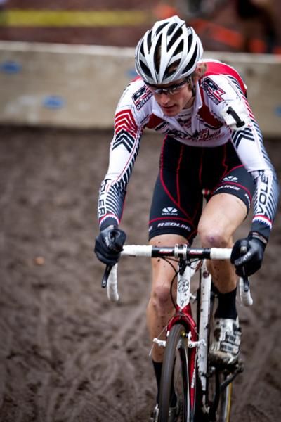 Ryan Iddings in the mud.