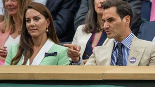 Kate Middleton and Roger Federer's chat