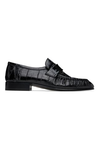 The Row, Black Soft Loafers