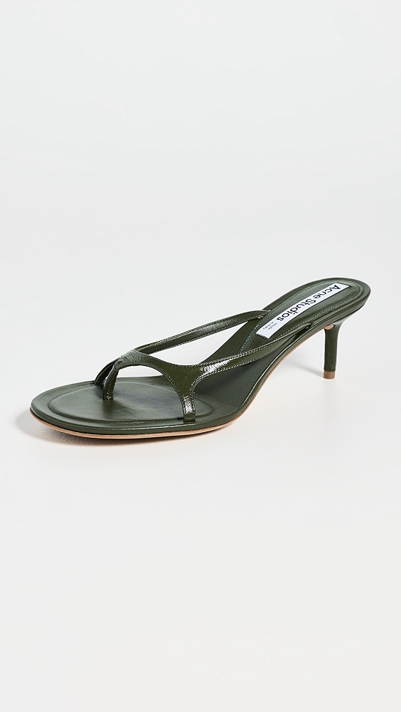 Acne Studios Leather Kitten Heels