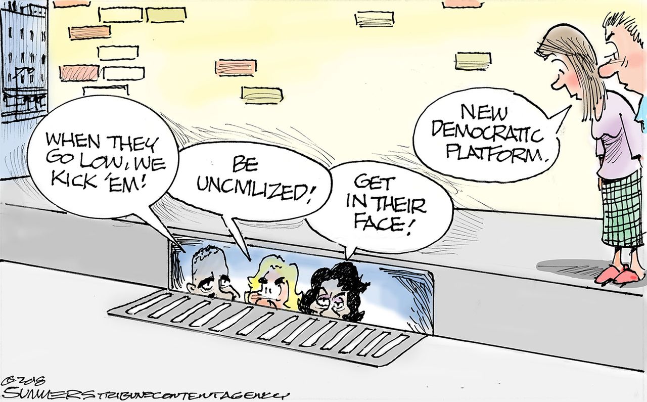 U.S. Democrats platform gutter politics Hillary Clinton Eric Holder Maxine Waters