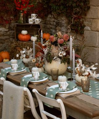 Halloween outdoor tablescape by Sophie Allport