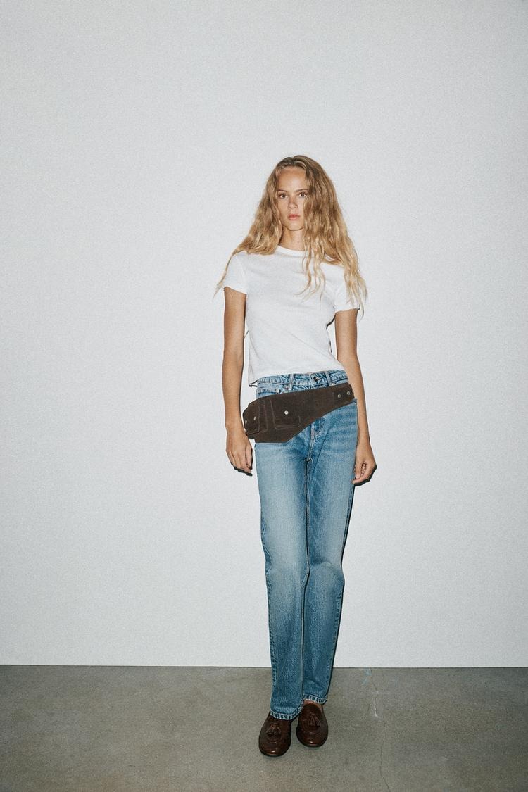 Trf Straight Leg Stretch Jeans With a High Waist