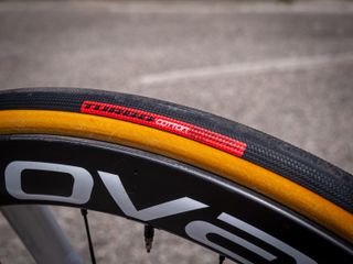 Roglič is using Specialized's Turbo Cotton tyres in a 28mm width