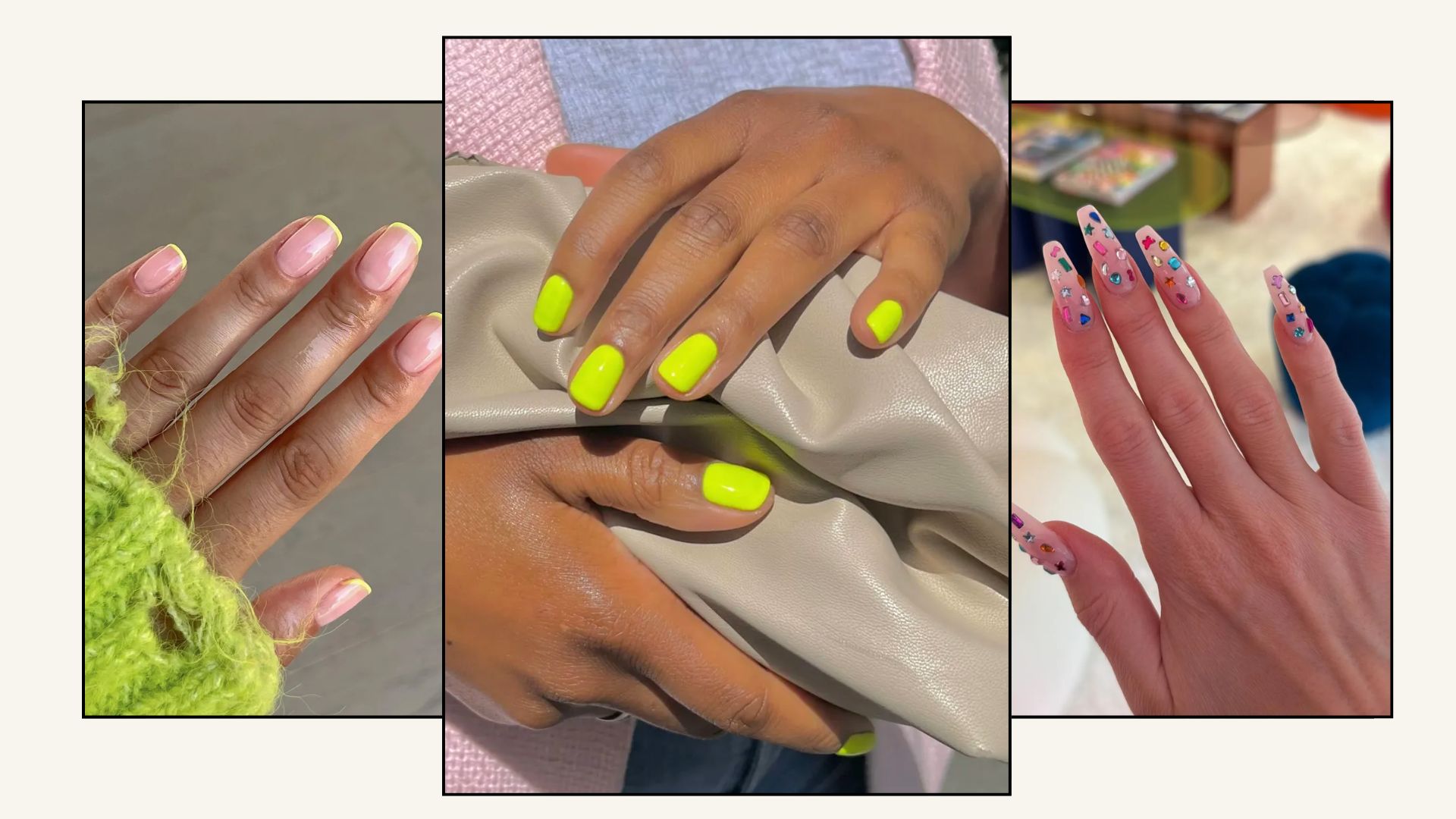 Bright nail designs